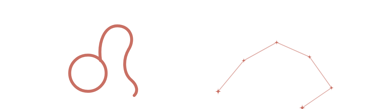 Лев — знак зодиака, иллюстрация